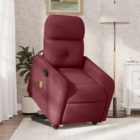 Verstellbarer Massage-Fernsehsessel aus rotem Stoff von , Sessel - Ref: Foro24-3206807, Preis: 287,90 €, Rabatt: %