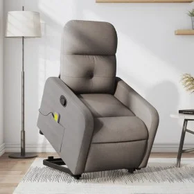 Sillón reclinable de masaje elevable tela gris taupé by , Armchairs - Ref: Foro24-3206811, Price: 303,08 €, Discount: %