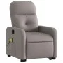 Verstellbarer Massage-Fernsehsessel aus grauem Taupe-Stoff. von , Sessel - Ref: Foro24-3206811, Preis: 309,31 €, Rabatt: %