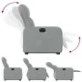 Sillón eléctrico reclinable elevable de tela gris claro by , Armchairs - Ref: Foro24-3206813, Price: 317,24 €, Discount: %