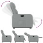 Sillón eléctrico reclinable elevable de tela gris claro by , Armchairs - Ref: Foro24-3206813, Price: 293,79 €, Discount: %