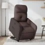 Sillón eléctrico reclinable elevable de tela marrón oscuro de , Sillones - Ref: Foro24-3206818, Precio: 321,94 €, Descuento: %