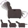 Sillón eléctrico reclinable elevable de tela marrón oscuro by , Armchairs - Ref: Foro24-3206818, Price: 297,16 €, Discount: %