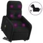 Sillón de masaje eléctrico reclinable elevable tela negro de , Sillones - Ref: Foro24-3206824, Precio: 350,28 €, Descuento: %