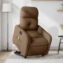 Sillón de masaje eléctrico reclinable elevable tela marrón by , Armchairs - Ref: Foro24-3206826, Price: 350,83 €, Discount: %