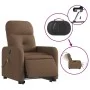 Sillón de masaje eléctrico reclinable elevable tela marrón by , Armchairs - Ref: Foro24-3206826, Price: 350,83 €, Discount: %