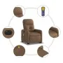 Sillón de masaje eléctrico reclinable elevable tela marrón by , Armchairs - Ref: Foro24-3206826, Price: 350,83 €, Discount: %