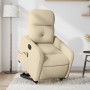 Sillón de masaje eléctrico reclinable elevable tela crema by , Armchairs - Ref: Foro24-3206830, Price: 317,53 €, Discount: %