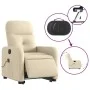 Elektrischer, verstellbarer, aufklappbarer Massage-Sessel aus cremefarbenem Stoff. von , Sessel - Ref: Foro24-3206830, Preis:...
