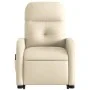 Elektrischer, verstellbarer, aufklappbarer Massage-Sessel aus cremefarbenem Stoff. von , Sessel - Ref: Foro24-3206830, Preis:...