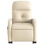Sillón de masaje eléctrico reclinable elevable tela crema by , Armchairs - Ref: Foro24-3206830, Price: 317,53 €, Discount: %