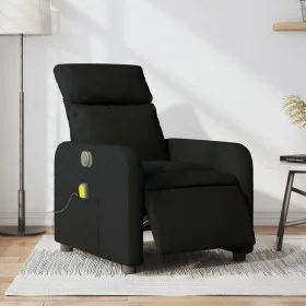 Sillón reclinable de masaje eléctrico tela negro by , Armchairs - Ref: Foro24-3206692, Price: 255,59 €, Discount: %