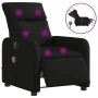 Sillón reclinable de masaje eléctrico tela negro by , Armchairs - Ref: Foro24-3206692, Price: 254,81 €, Discount: %
