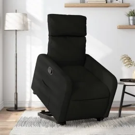 Sillón reclinable elevable tela negro by , Armchairs - Ref: Foro24-3206701, Price: 235,49 €, Discount: %