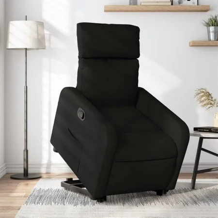 Sillón reclinable elevable tela negro by , Armchairs - Ref: Foro24-3206701, Price: 239,29 €, Discount: %