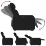 Sillón reclinable elevable tela negro by , Armchairs - Ref: Foro24-3206701, Price: 239,29 €, Discount: %