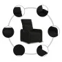 Sillón reclinable elevable tela negro by , Armchairs - Ref: Foro24-3206701, Price: 239,29 €, Discount: %