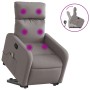 Verstellbarer Massage-Fernsehsessel aus grauem Taupe-Stoff. von , Sessel - Ref: Foro24-3206715, Preis: 268,98 €, Rabatt: %