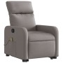 Sillón reclinable de masaje elevable tela gris taupé by , Armchairs - Ref: Foro24-3206715, Price: 268,98 €, Discount: %