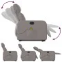 Verstellbarer Massage-Fernsehsessel aus grauem Taupe-Stoff. von , Sessel - Ref: Foro24-3206715, Preis: 291,86 €, Rabatt: %