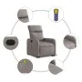 Verstellbarer Massage-Fernsehsessel aus grauem Taupe-Stoff. von , Sessel - Ref: Foro24-3206715, Preis: 291,86 €, Rabatt: %
