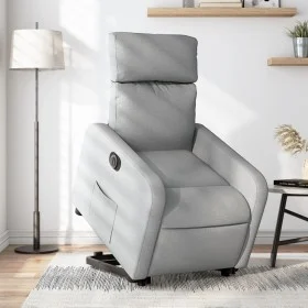 Sillón eléctrico reclinable elevable de tela gris claro by , Armchairs - Ref: Foro24-3206717, Price: 307,64 €, Discount: %