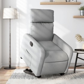 Sillón eléctrico reclinable elevable de tela gris claro by , Armchairs - Ref: Foro24-3206717, Price: 289,23 €, Discount: %