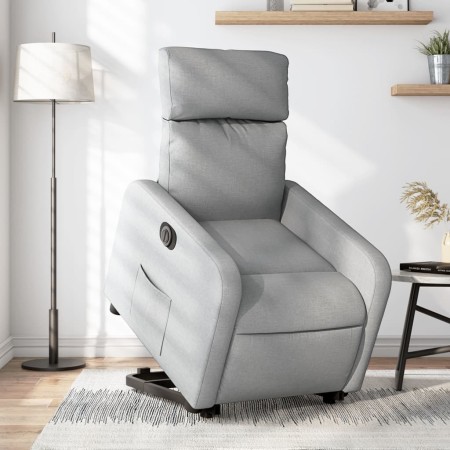 Sillón eléctrico reclinable elevable de tela gris claro by , Armchairs - Ref: Foro24-3206717, Price: 289,23 €, Discount: %