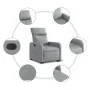 Sillón eléctrico reclinable elevable de tela gris claro by , Armchairs - Ref: Foro24-3206717, Price: 307,40 €, Discount: %