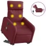 Elektrischer Aufsteh-Massagesessel aus rotem Stoff von , Sessel - Ref: Foro24-3206729, Preis: 354,51 €, Rabatt: %
