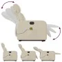 Elektrischer, verstellbarer, aufklappbarer Massage-Sessel aus cremefarbenem Stoff. von , Sessel - Ref: Foro24-3206734, Preis:...