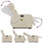Sillón de masaje eléctrico reclinable elevable tela crema by , Armchairs - Ref: Foro24-3206734, Price: 331,93 €, Discount: %