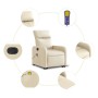 Sillón de masaje eléctrico reclinable elevable tela crema by , Armchairs - Ref: Foro24-3206734, Price: 331,93 €, Discount: %