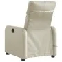 Sillón de masaje reclinable eléctrico cuero sintético crema de , Sillones - Ref: Foro24-3206743, Precio: 256,00 €, Descuento: %