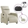 Sillón de masaje reclinable eléctrico cuero sintético crema de , Sillones - Ref: Foro24-3206743, Precio: 256,00 €, Descuento: %