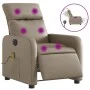 Sillón reclinable de masaje eléctrico cuero sintético capuchino de , Sillones - Ref: Foro24-3206748, Precio: 273,98 €, Descue...
