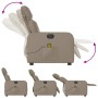 Sillón reclinable de masaje eléctrico cuero sintético capuchino de , Sillones - Ref: Foro24-3206748, Precio: 263,77 €, Descue...