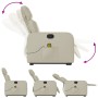 Massage-Fußstützen-Sessel aus Kunstleder in Cremefarbe. von , Sessel - Ref: Foro24-3206757, Preis: 270,40 €, Rabatt: %