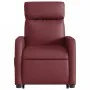 Sillón reclinable de masaje de pie cuero artificial rojo tinto by , Armchairs - Ref: Foro24-3206760, Price: 326,24 €, Discoun...