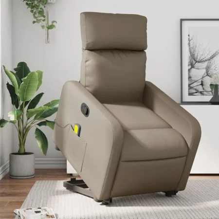 Massage-Sessel mit Fußstütze, Kunstleder in Capuccino-Farbe. von , Sessel - Ref: Foro24-3206762, Preis: 304,27 €, Rabatt: %