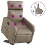 Massage-Sessel mit Fußstütze, Kunstleder in Capuccino-Farbe. von , Sessel - Ref: Foro24-3206762, Preis: 304,27 €, Rabatt: %