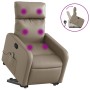 Massage-Sessel mit Fußstütze, Kunstleder in Capuccino-Farbe. von , Sessel - Ref: Foro24-3206762, Preis: 287,93 €, Rabatt: %