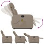 Massage-Sessel mit Fußstütze, Kunstleder in Capuccino-Farbe. von , Sessel - Ref: Foro24-3206762, Preis: 287,93 €, Rabatt: %