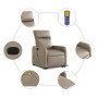 Sillón reclinable masaje pie cuero artificial color capuchino by , Armchairs - Ref: Foro24-3206762, Price: 287,93 €, Discount: %