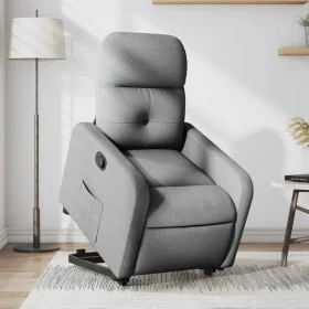 Sillón reclinable elevable de tela gris claro by , Armchairs - Ref: Foro24-3206795, Price: 266,60 €, Discount: %