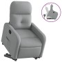 Sillón reclinable elevable de tela gris claro by , Armchairs - Ref: Foro24-3206795, Price: 250,12 €, Discount: %