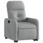 Sillón reclinable elevable de tela gris claro by , Armchairs - Ref: Foro24-3206795, Price: 266,71 €, Discount: %
