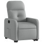 Sillón reclinable elevable de tela gris claro by , Armchairs - Ref: Foro24-3206795, Price: 250,12 €, Discount: %