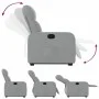 Hellgrauer Stoff-Liegesessel mit Aufstehhilfe. von , Sessel - Ref: Foro24-3206795, Preis: 266,71 €, Rabatt: %
