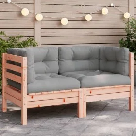 Sofá esquinero de jardín con cojines madera abeto Douglas by , Modular outdoor sofas - Ref: Foro24-838151, Price: 92,69 €, Di...